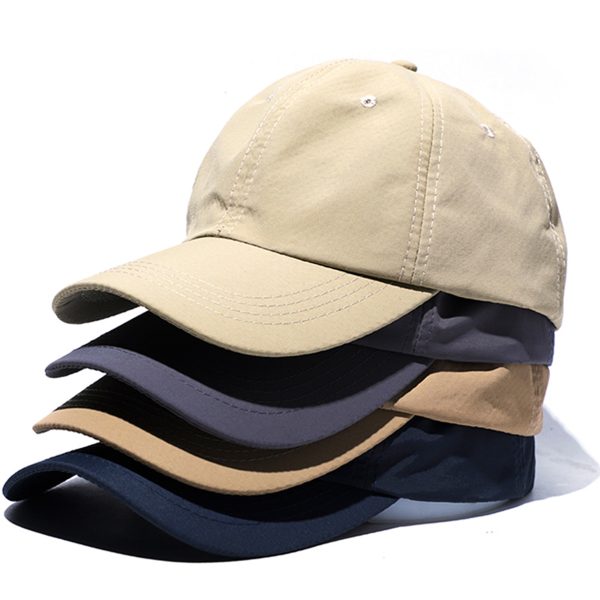 6-panel Retro-style Sport Quick-dry Cap with Custom logo Pattern Embossed on the Surface Baseball Cap