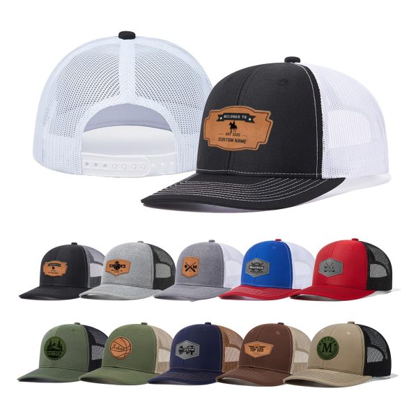 Custom Hats for Men Personalized Fitted Trucker Hat Mesh Snapback Baseball Caps Golf Outdoor Sport