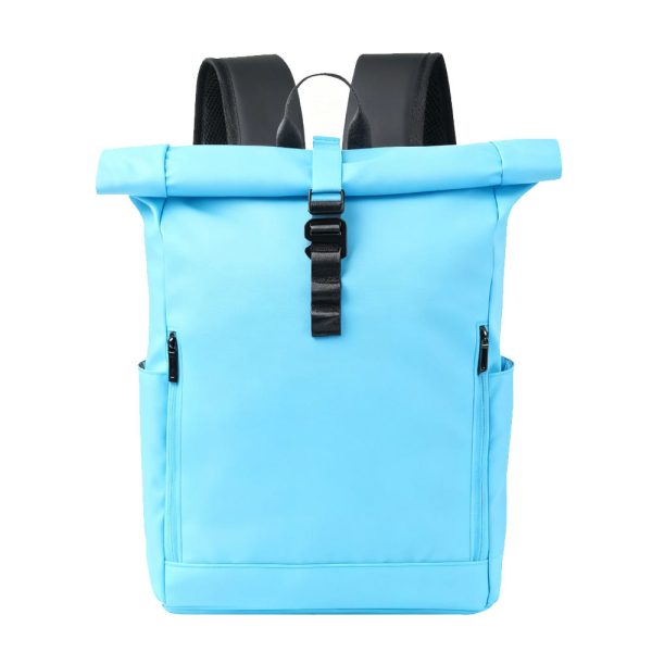 Fashionable Custom Rolltop Laptop Backpack Waterproof Oxford College School Mochilas Casual Travel Backpack