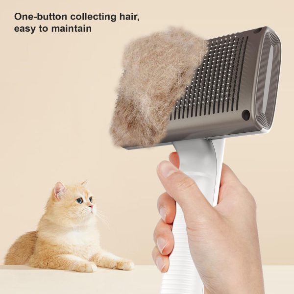 Pet Supplies Reusable Grooming Tools Cleaning Brush Pet Care Stainless Steel Hair Shedding Cat Dog Brush